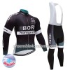 Tenue Maillot M/L + Collant à Bretelles 2017 Bora-Hansgrohe Hiver Thermal Fleece N001